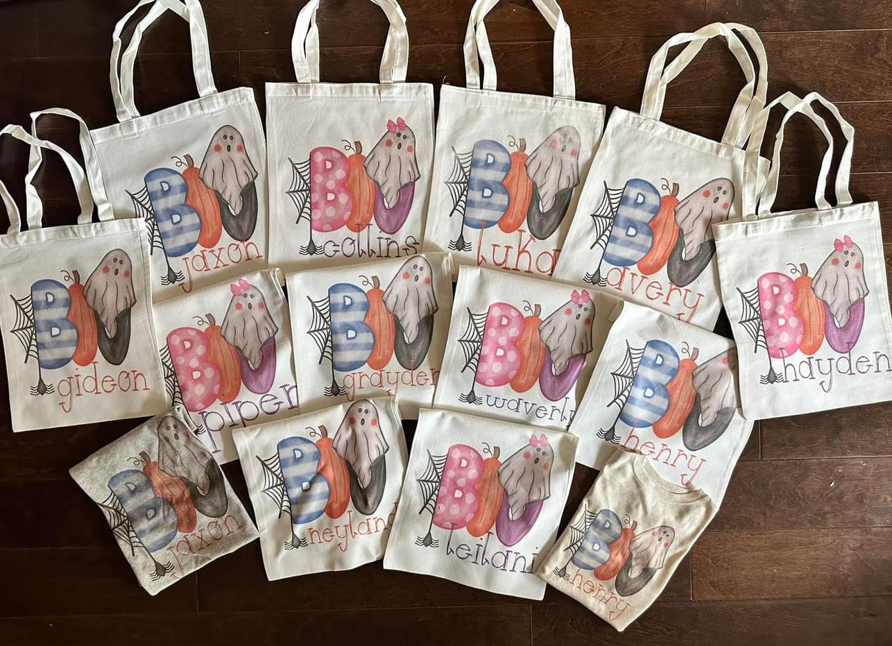 Boo bag with name