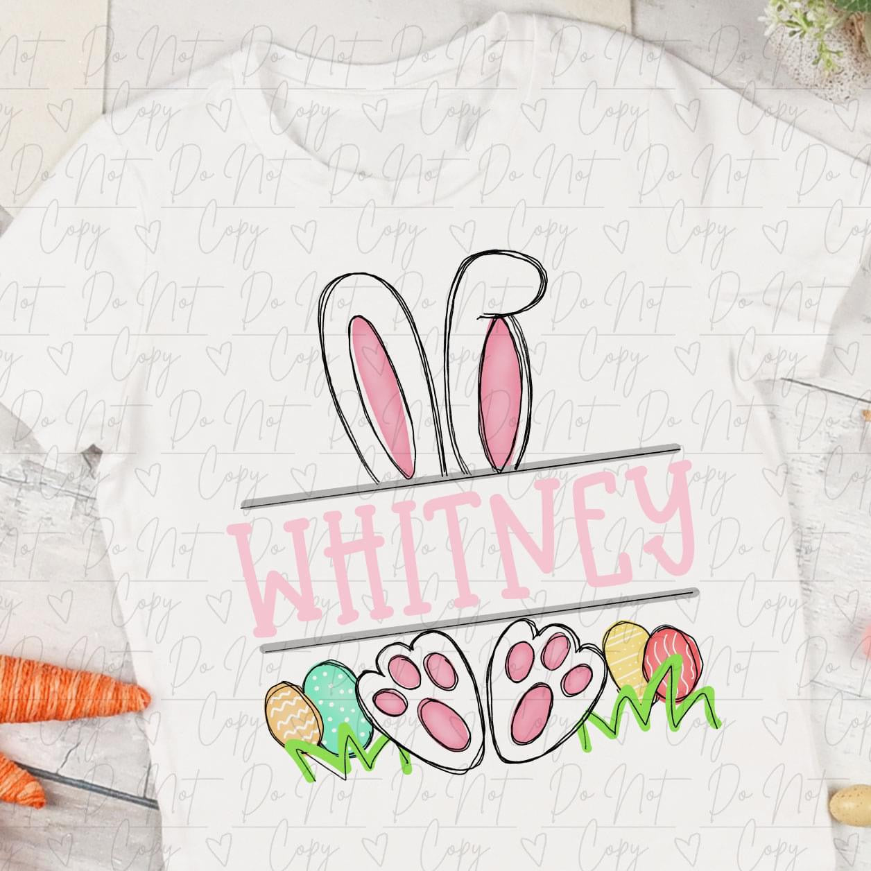 Bunny name shirt