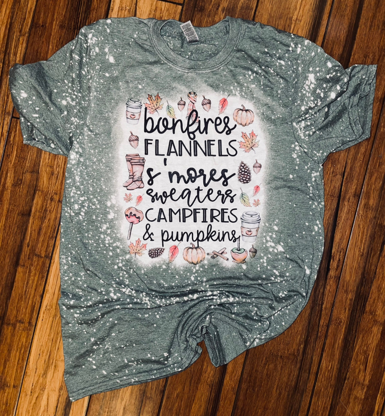 Bonfires flannels s’mores tee