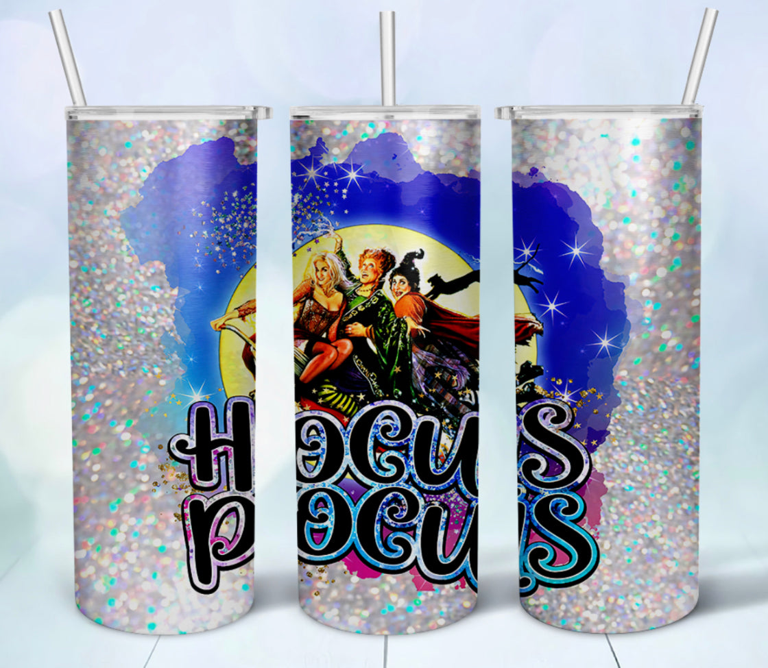 Hocus Pocus glitter tumbler