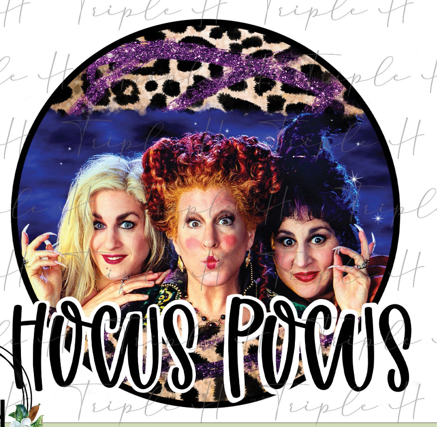 Hocus Pocus circle leopard shirt