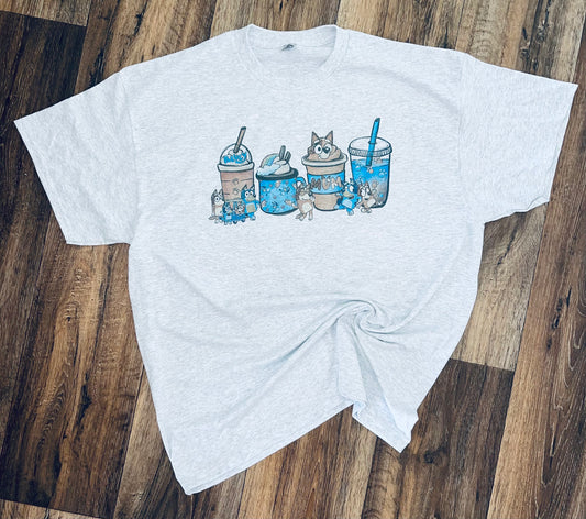 Bluey coffee tee