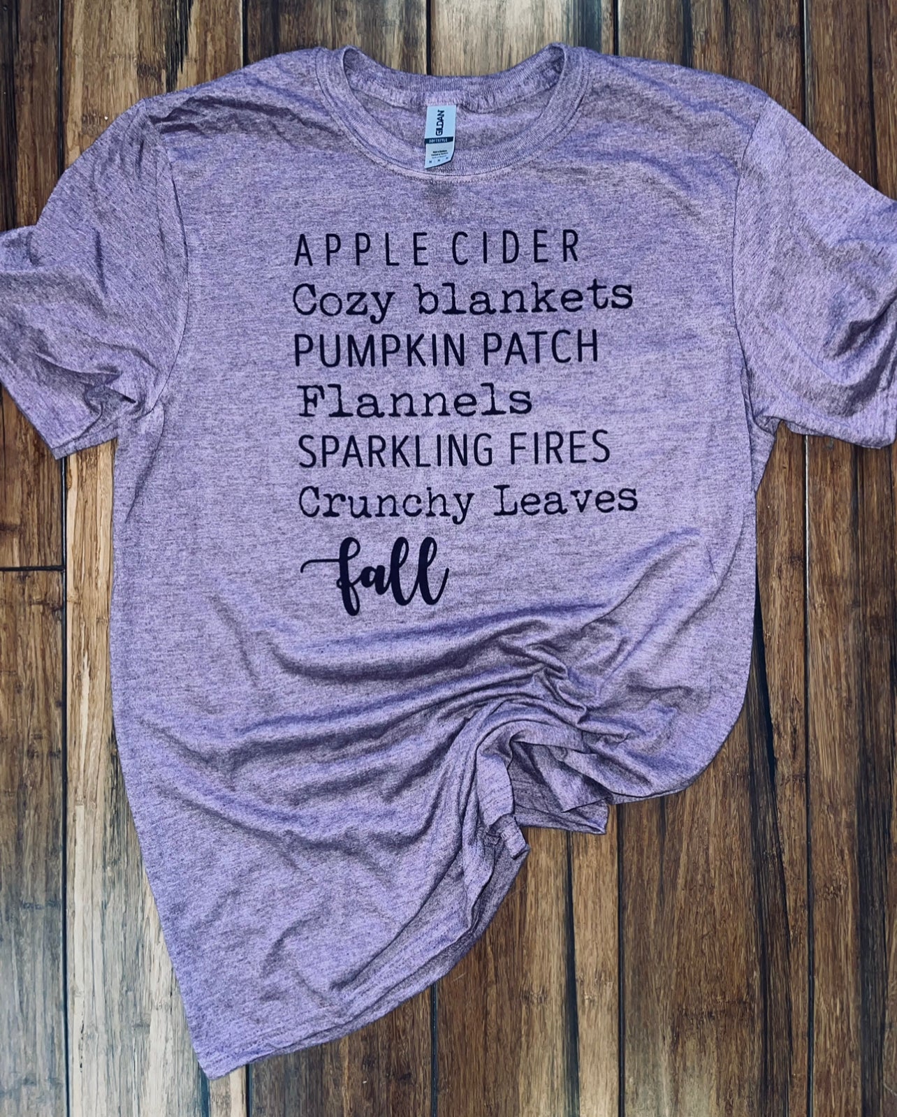 Fall words tee