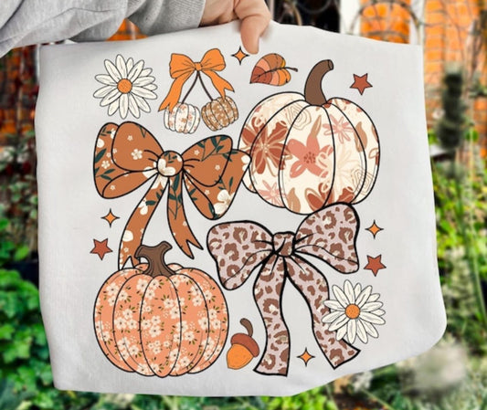 Boho floral pumpkin coquette