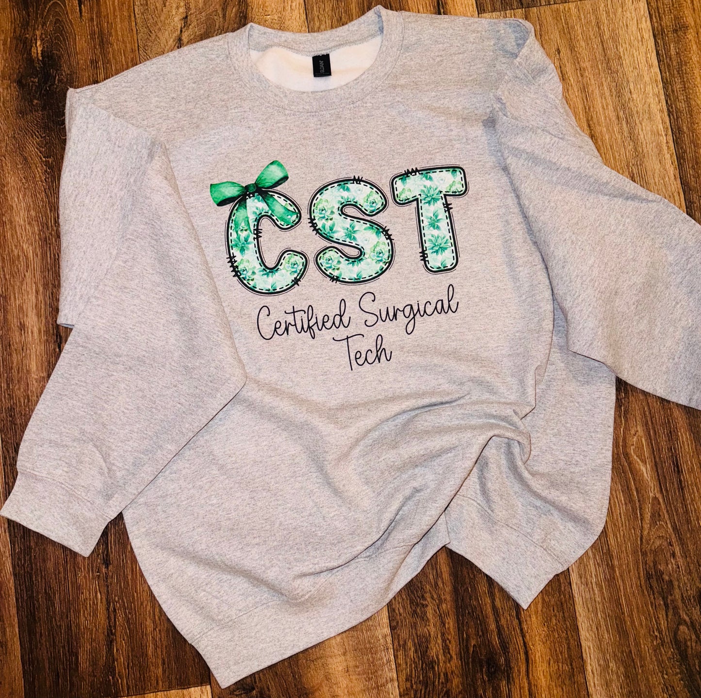 CST green floral shirt