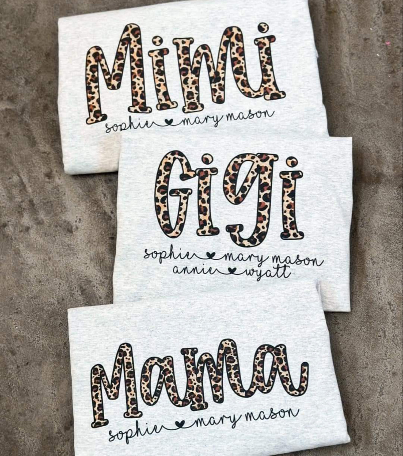 Mama cheetah print custom shirt with names
