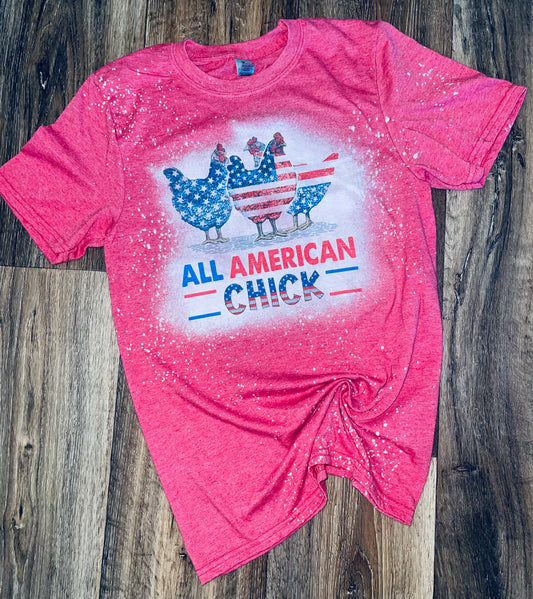 All American chick tee