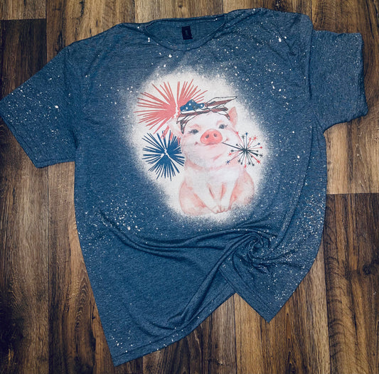 Pig firework tee