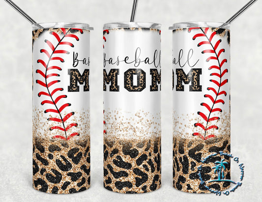 Baseball mom tumbler