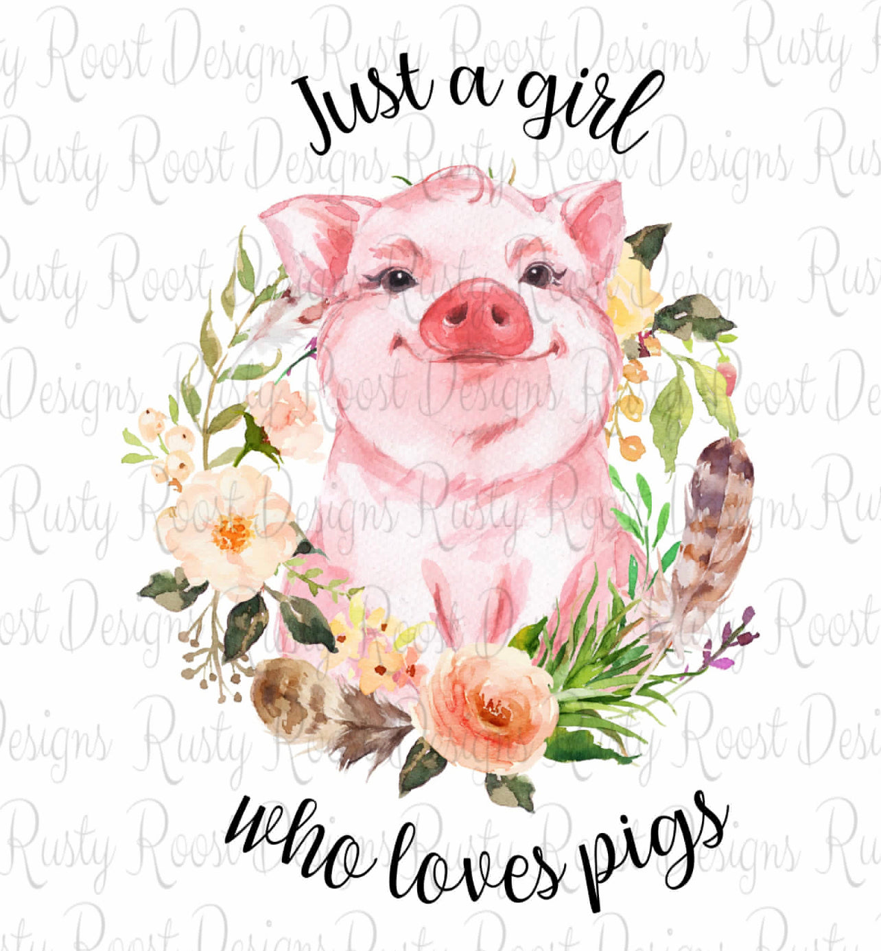 Just a girl who loves pigs tee