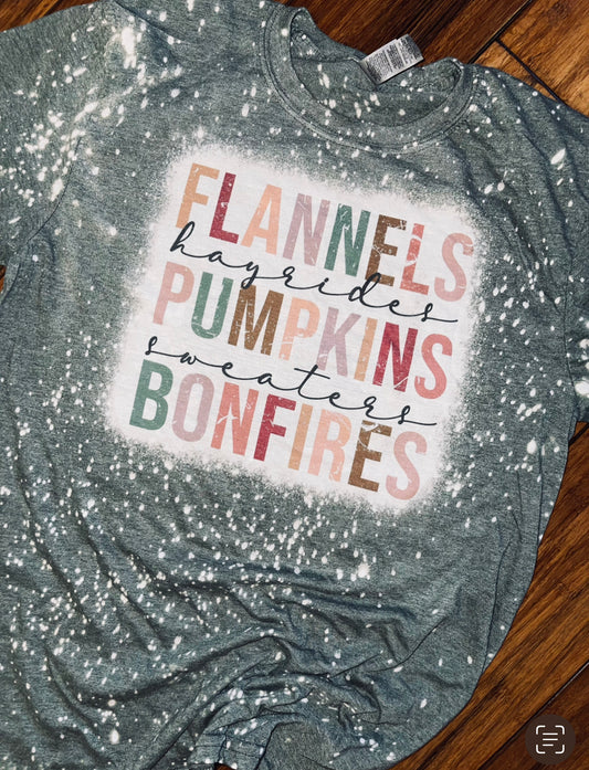 Flannels hayrides tee