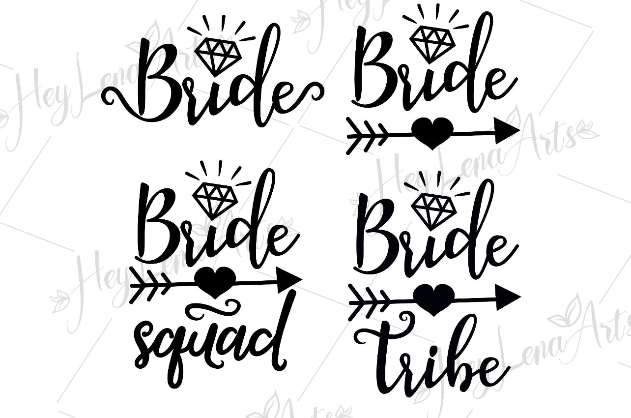 Bride tribe wedding shirts