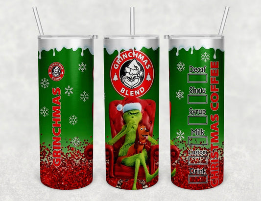 Grinchmas blend tumbler