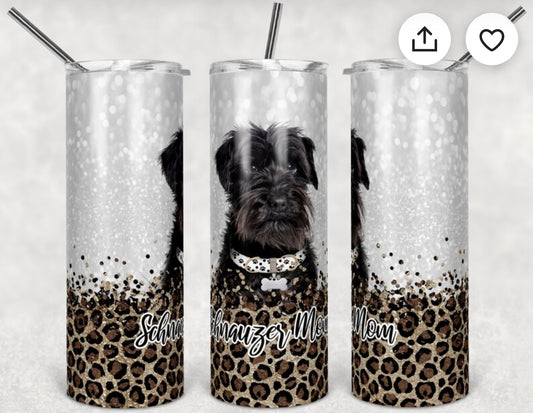 Schnauzer mom tumbler