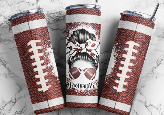 Football mom tumbler