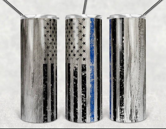 Thin blue line tumbler