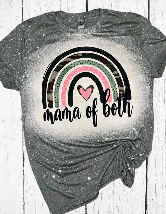 Rainbow mama of both bleached tee