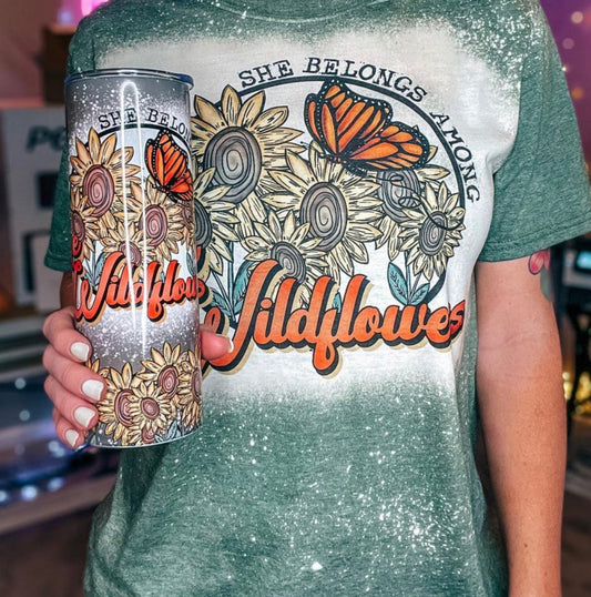 She belongs among the wildflowers tee