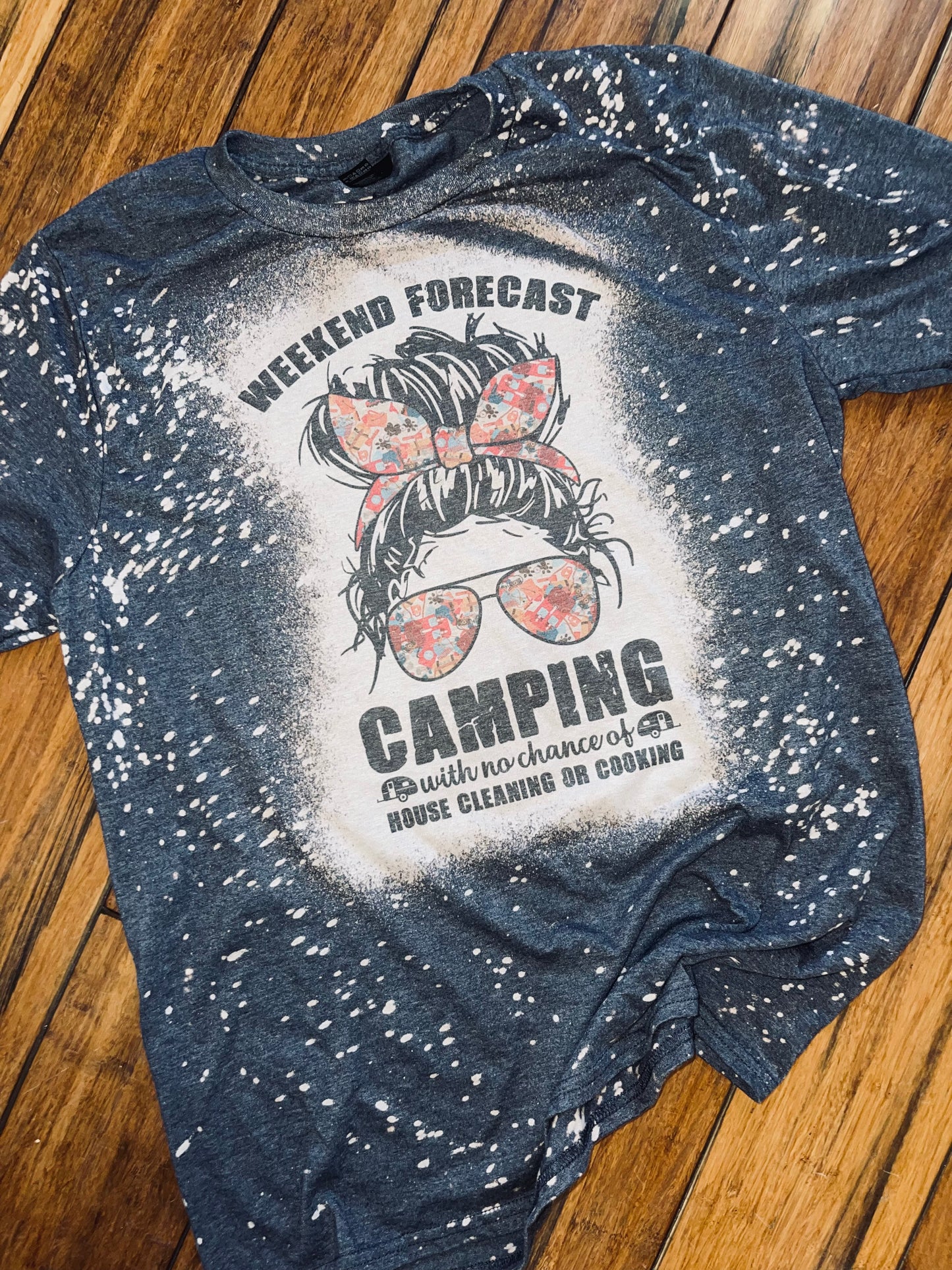 Weekend forecast camping tee