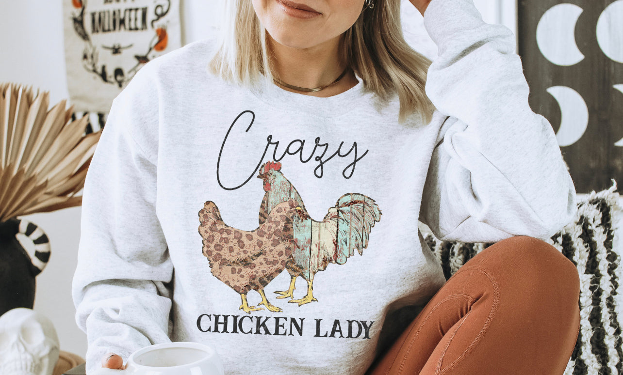 Crazy chicken lady