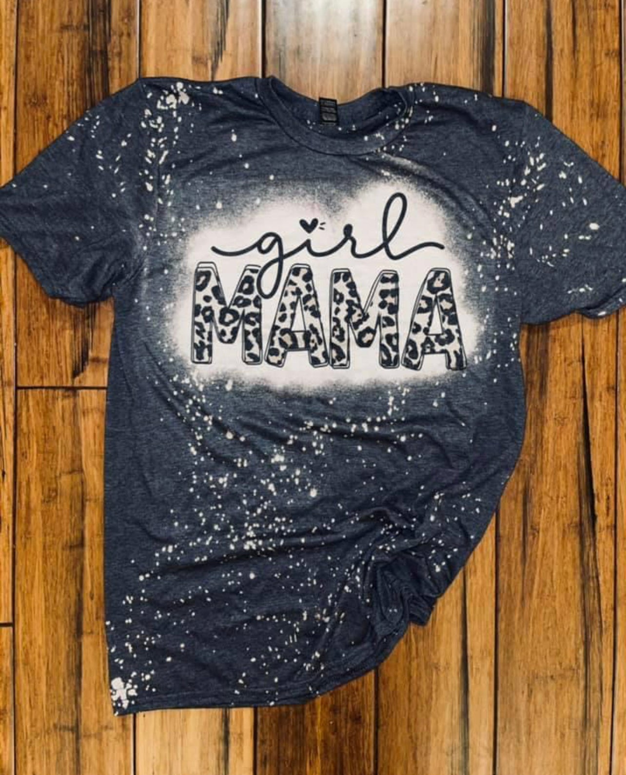 Girl mama bleached tee