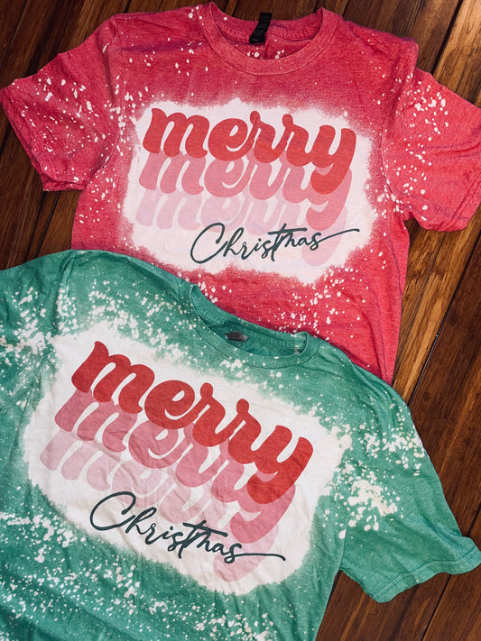 Merry Christmas Retro Tee