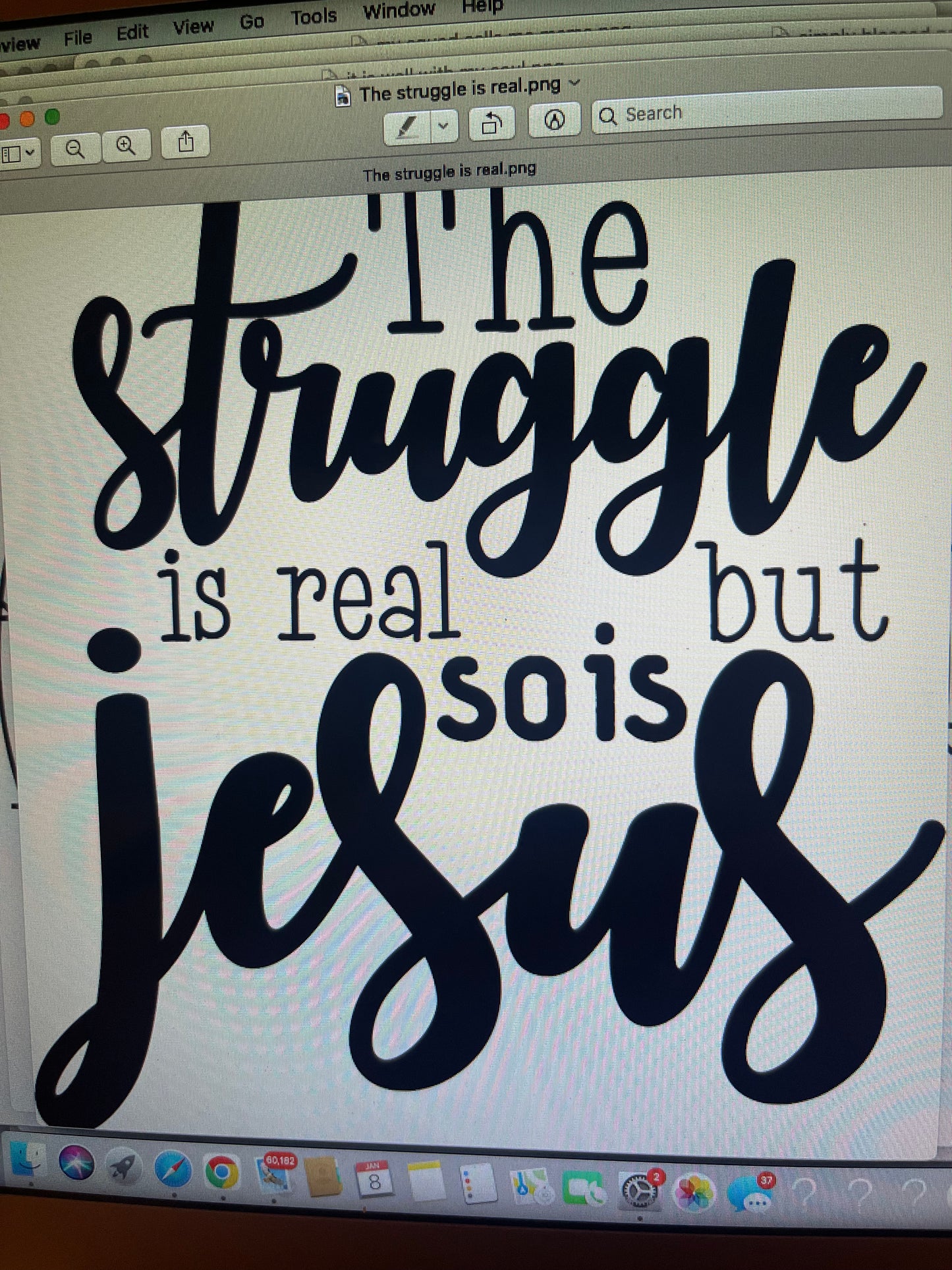 The struggle is real but so is Jesus