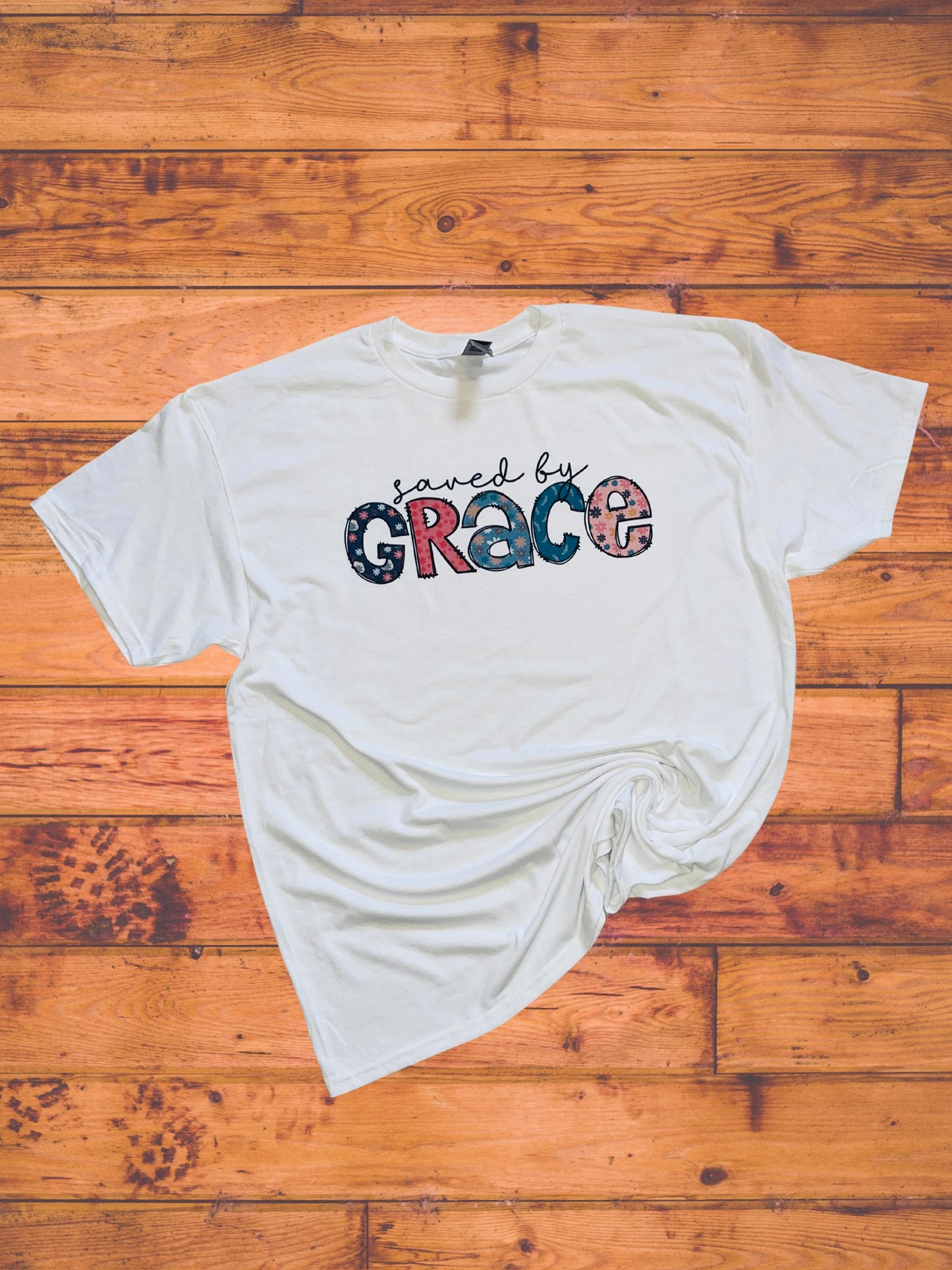 Saved by grace tee