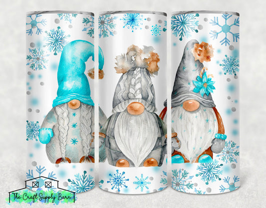 Snowflake gnome tumbler