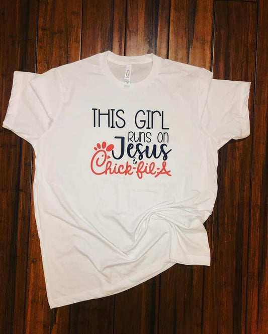 Jesus and Chick fil a tee