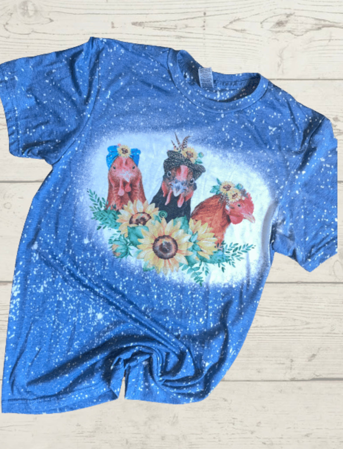 Chicken sunflower shirt