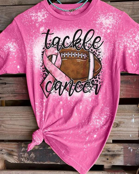 Tackle Cancer bleached shirt