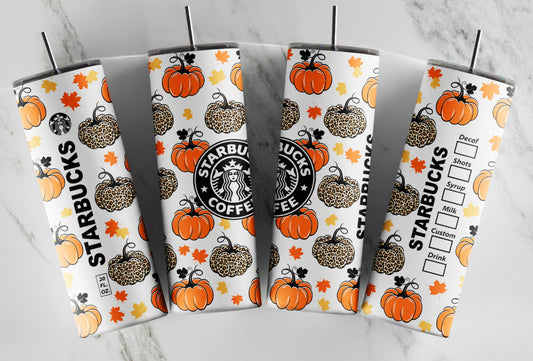 Fall pumpkin Starbucks tumbler