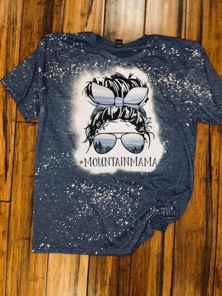 Mountain Mama bleached tee