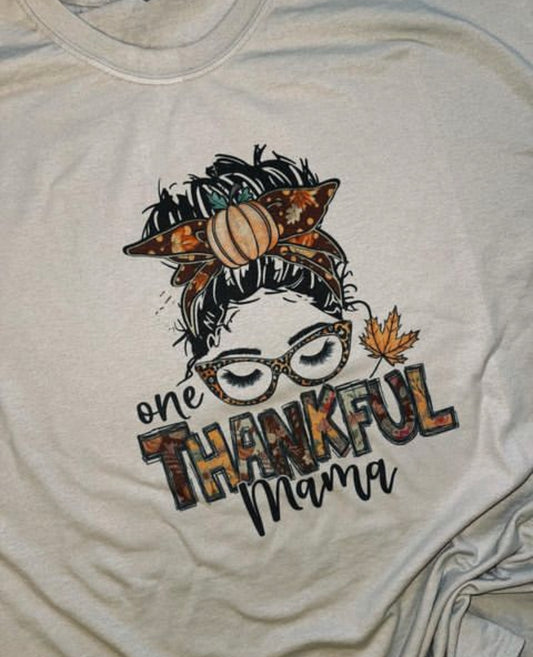 One thankful mama tee