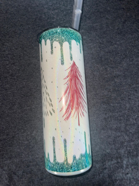 Christmas trees tumbler