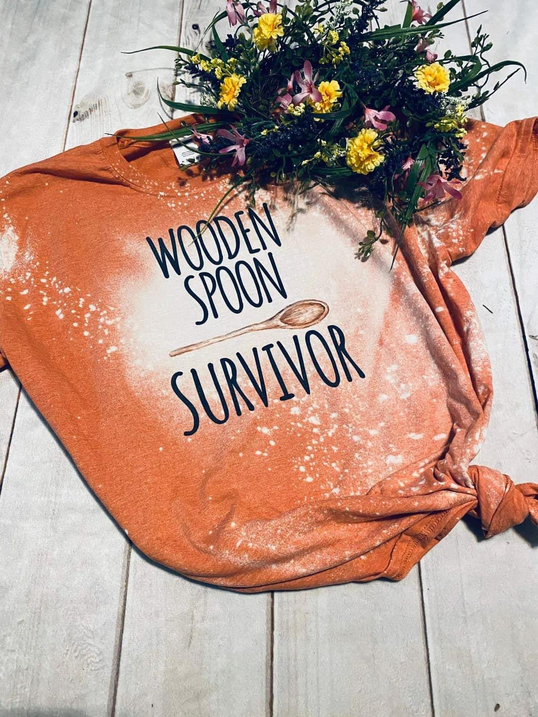 Wooden spoon survivor tee